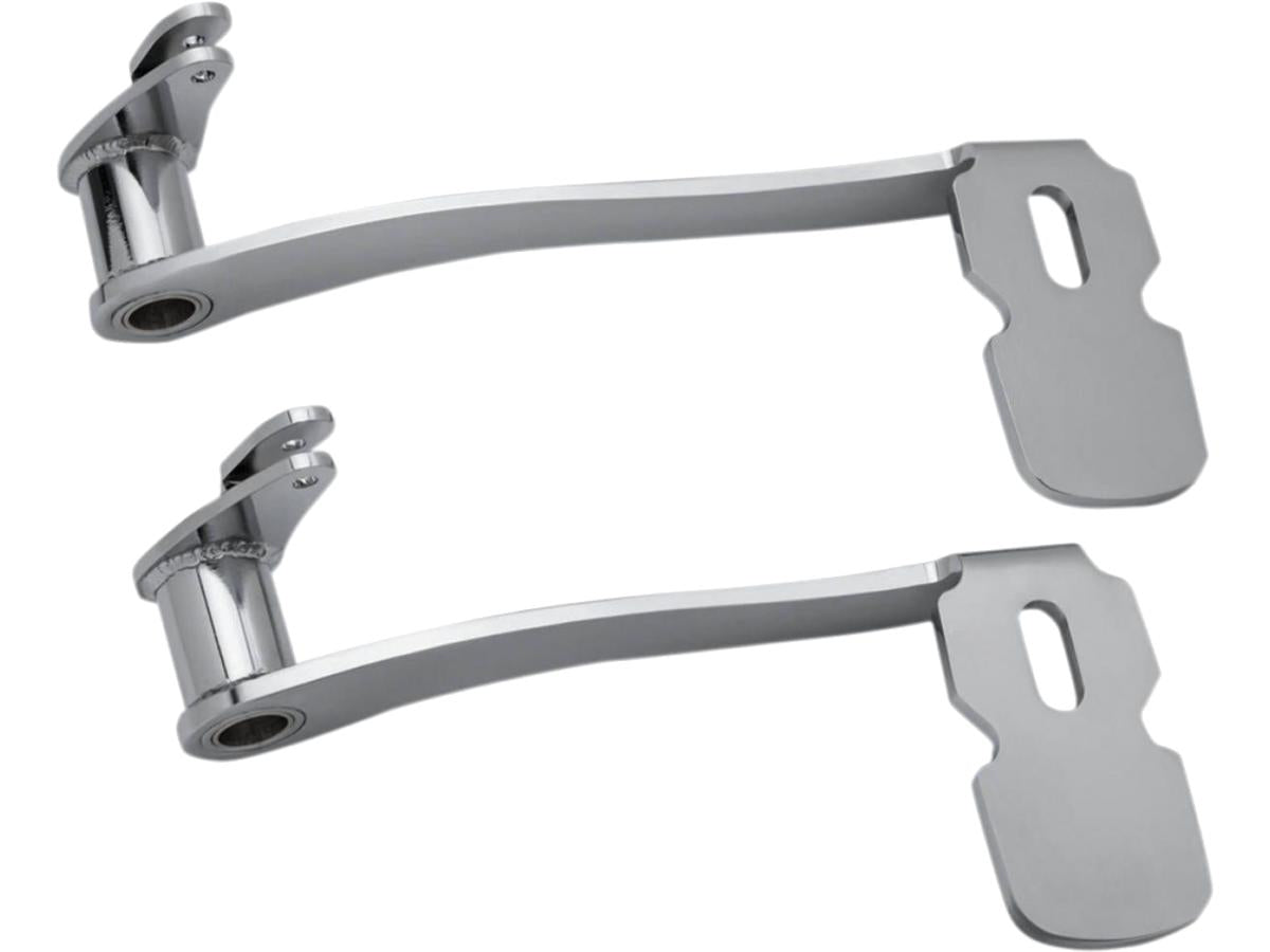 Extended Brake Pedals, For Models Without Fairing Lowers, Chrome Extended Brake Pedal