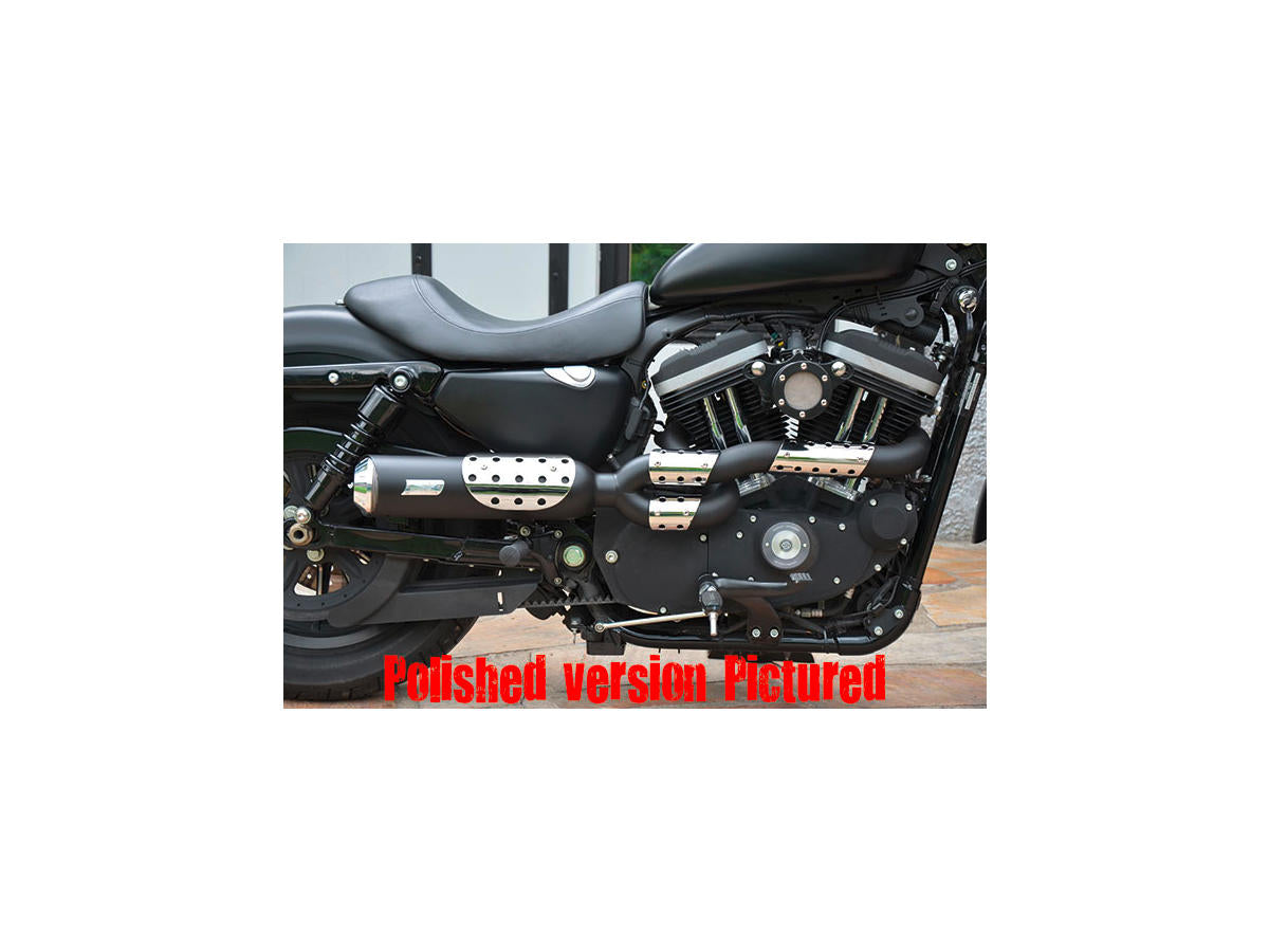 Skull Headers E3 Bomb Hole Exhaust System Hole Heat Shield Show Chrome