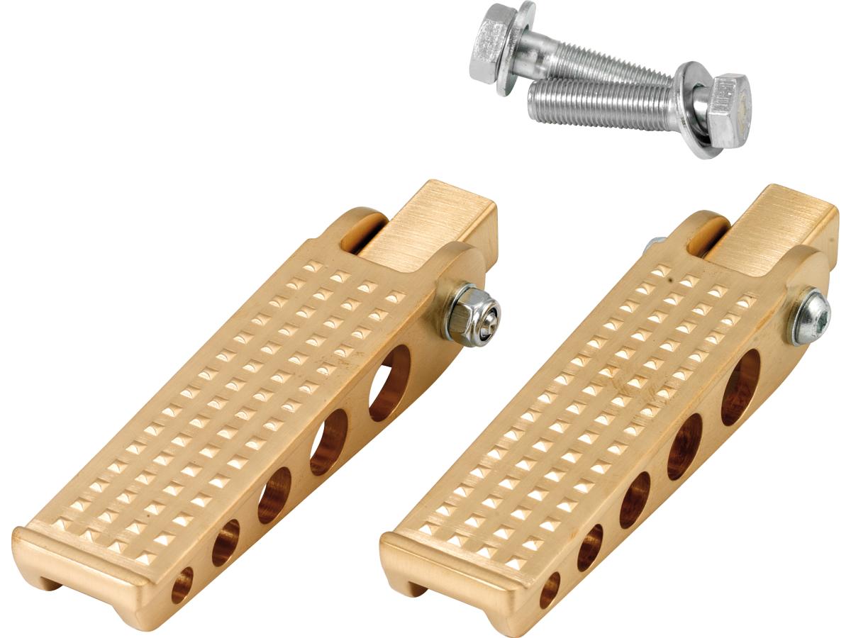 Forged Knurled Pegs Brass, Satin