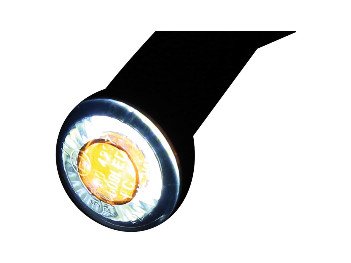 Apollo Modul LED Turn Signal/Position Light Approved for front installation only Black Smoke LED