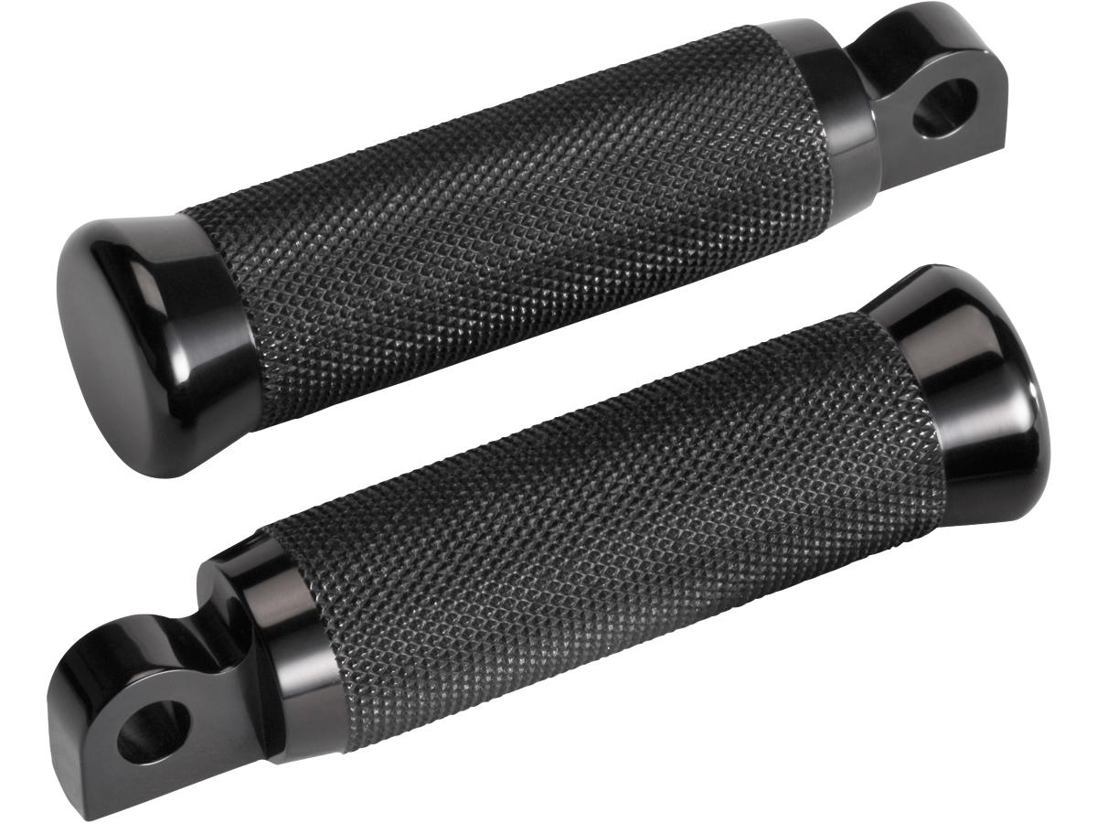 Knurled Sportster 48 and 72 Foot Pegs for Sportster 48 and 72 Black, Anodized, Knurled