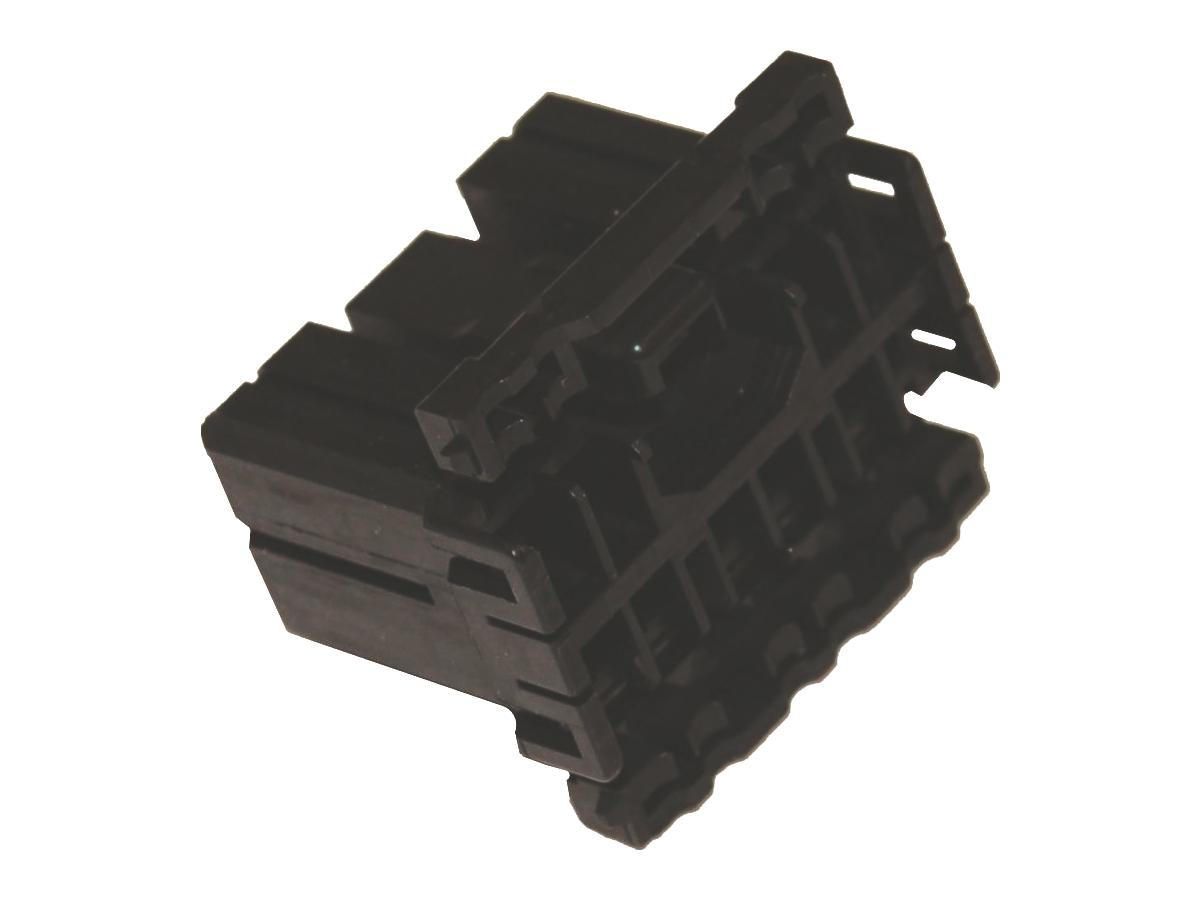 AMP Multilock Connector Housing 10-Wire Plug Black