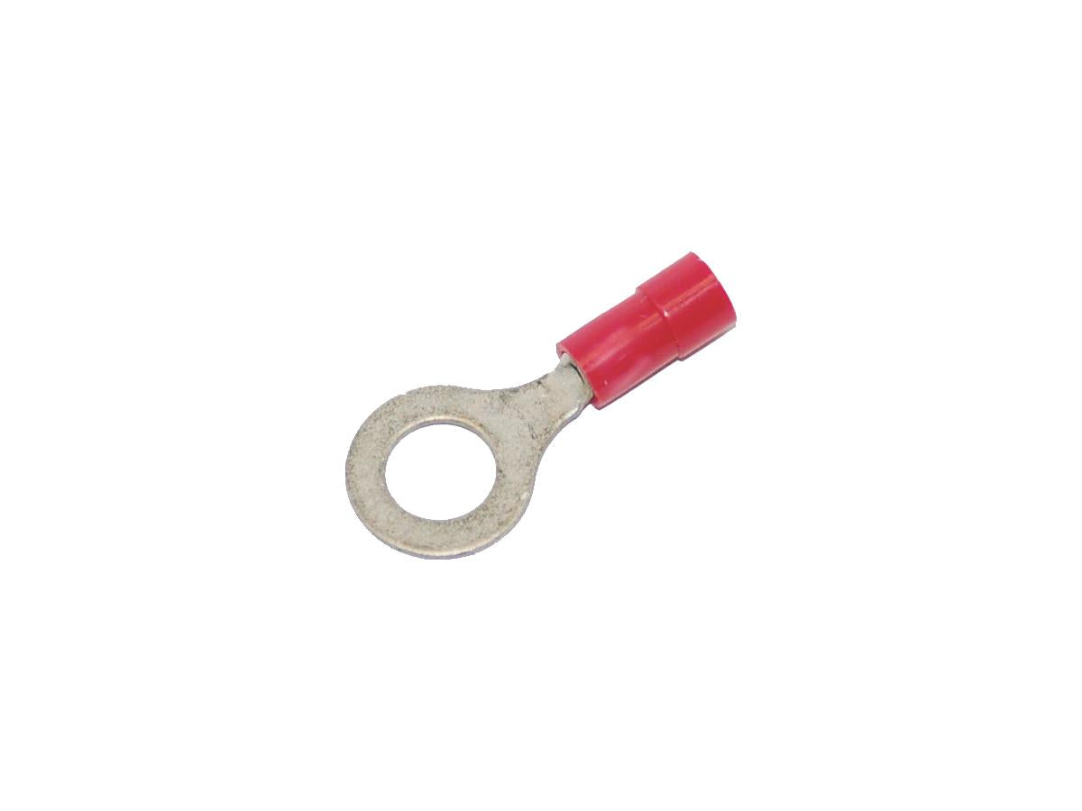 Ringklem 0,7-1,2 mm PVC #.25" Rood