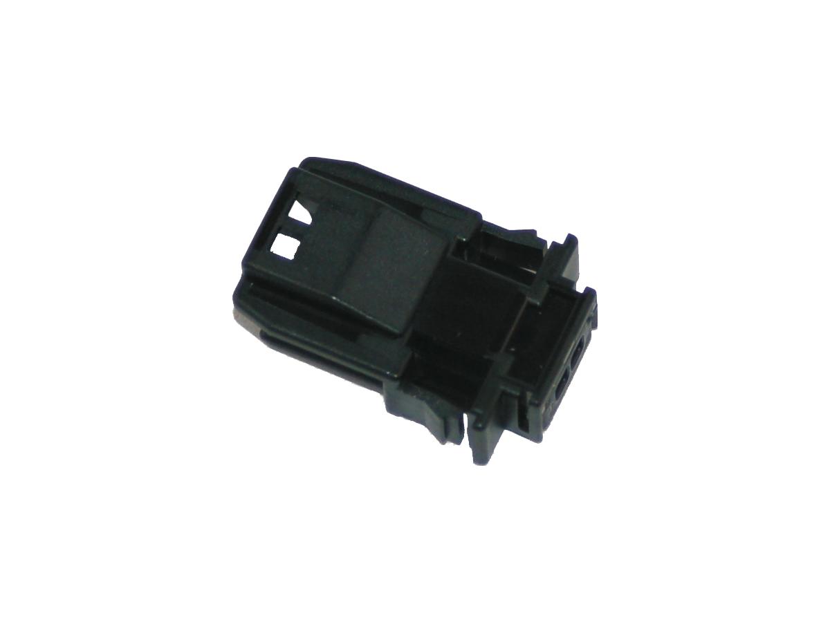 MX-1900 2-Position Black Pin Connector Housing Black