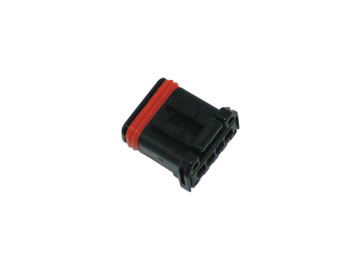 MX-1900 4-Position Black Socket Connector Housing Black