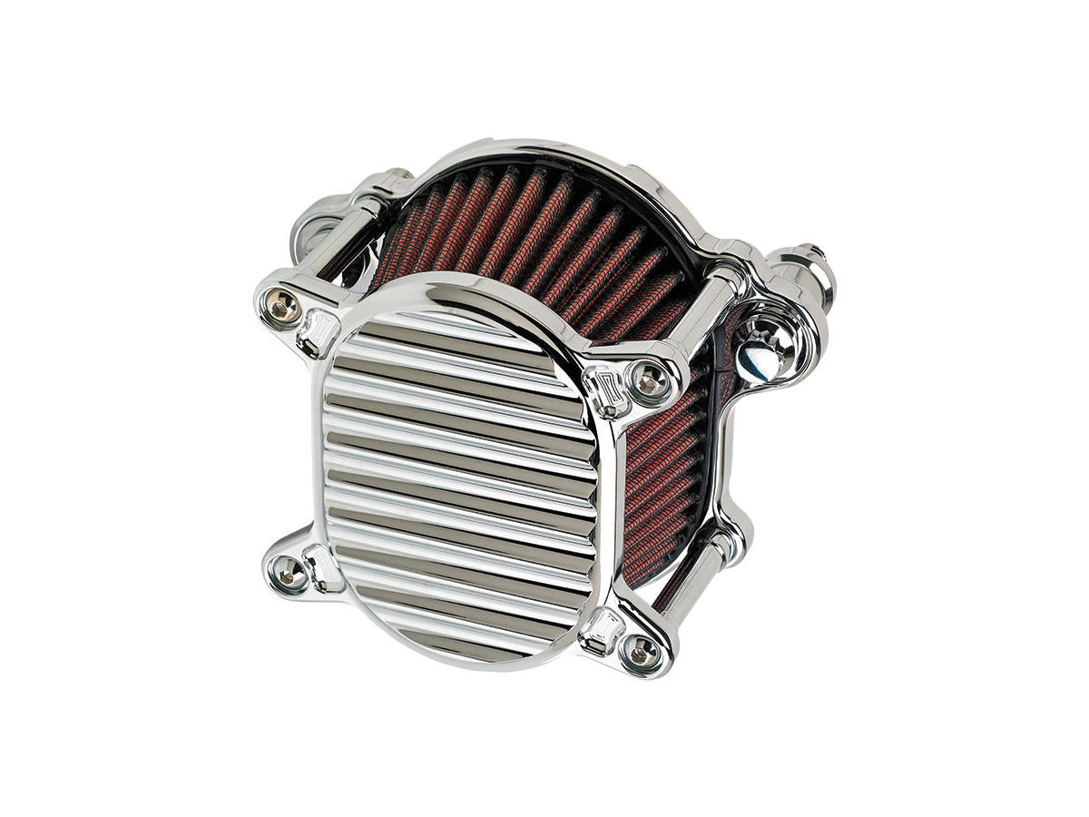 Omega Finned Air Cleaner Chrome