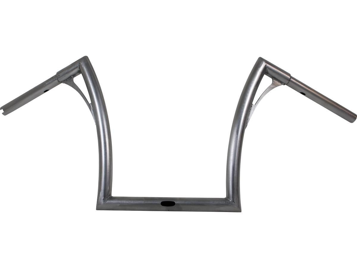 380 Flow Bar FAT Handlebar with 1 1/4" Clamp Diameter 3-Hole Raw 1 1/4" Throttle By Wire Throttle Cables