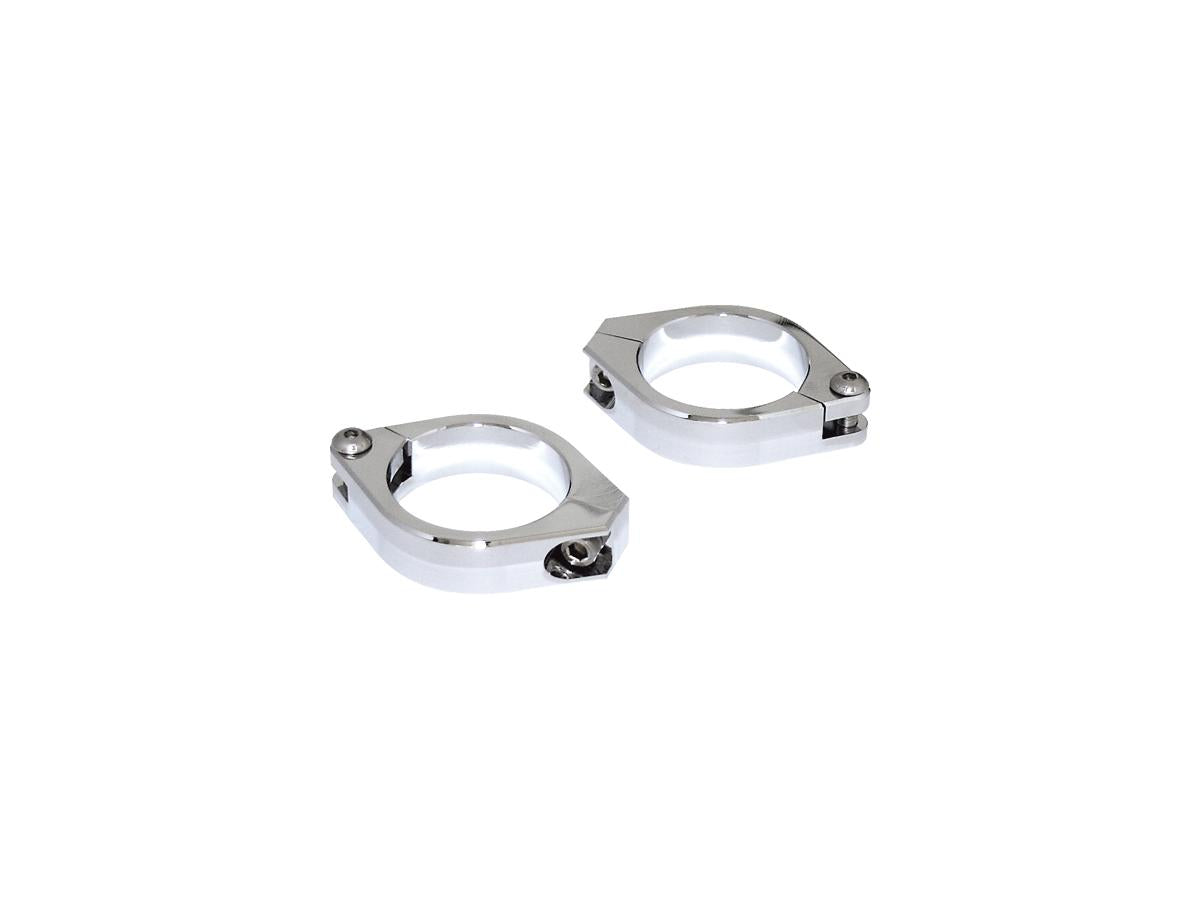 Turn Signal Bracket For 35 - 37 mm fork tubes Chrome