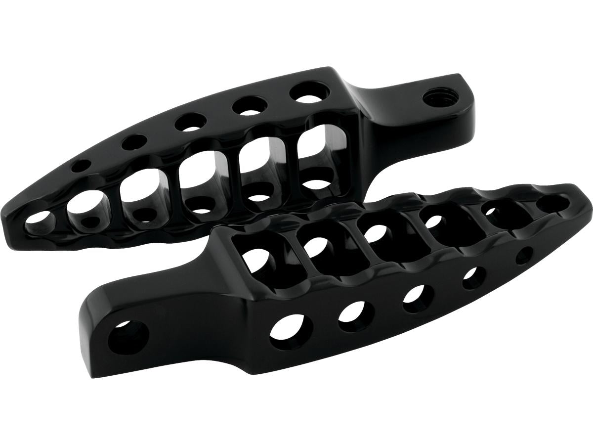 Moto Foot Pegs Straight Male Mount Black