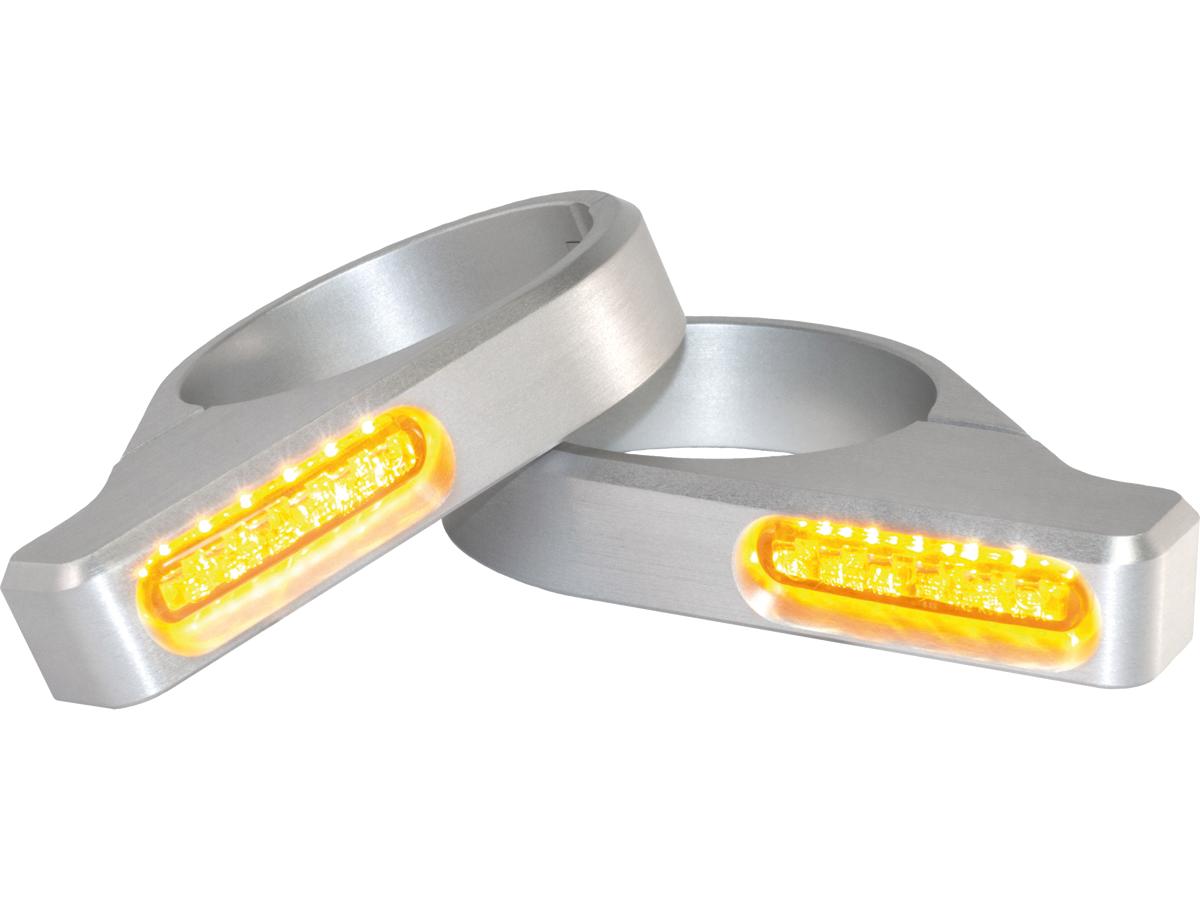 ZC-Line Classic LED-knipperlicht zilver geanodiseerd heldere LED