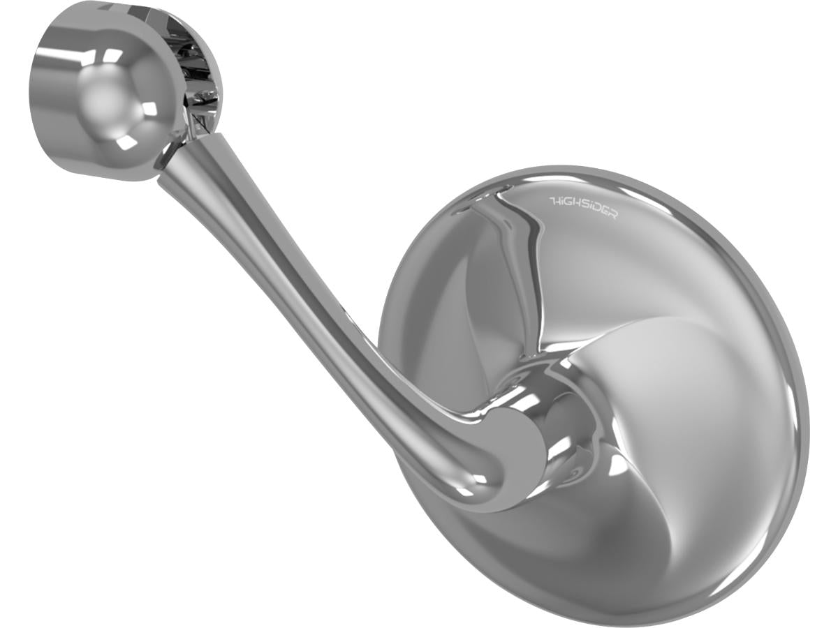 Classic Bar End Mirror 150 mm stem Chrome