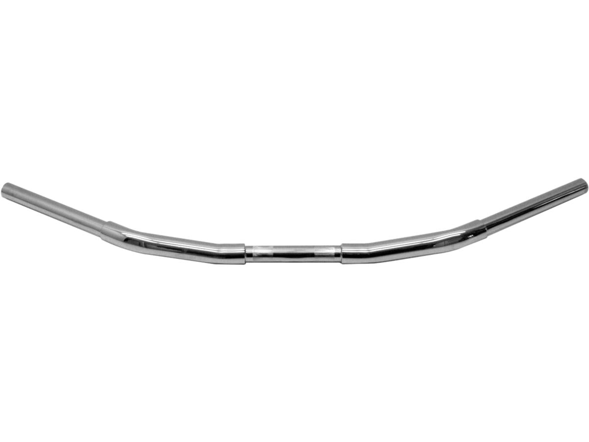 1 1/4" Fat Flyer Bar Handlebar with 1" Clamp Diameter Dimpled 3-Hole Chrome 1 1/4" Throttle Cables