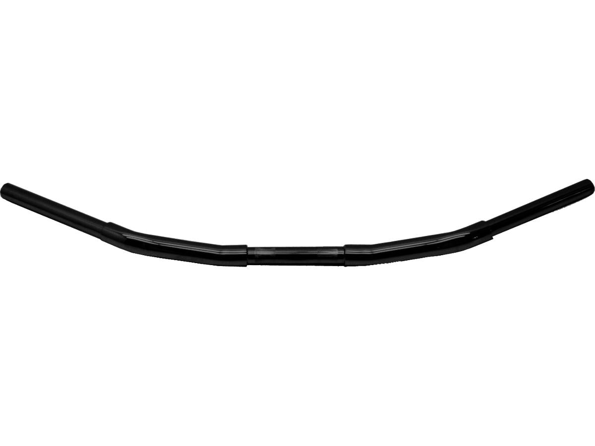 1 1/4" Fat Flyer Bar Handlebar with 1" Clamp Diameter Dimpled 3-Hole Black Powder Coated 1 1/4" Throttle Cables