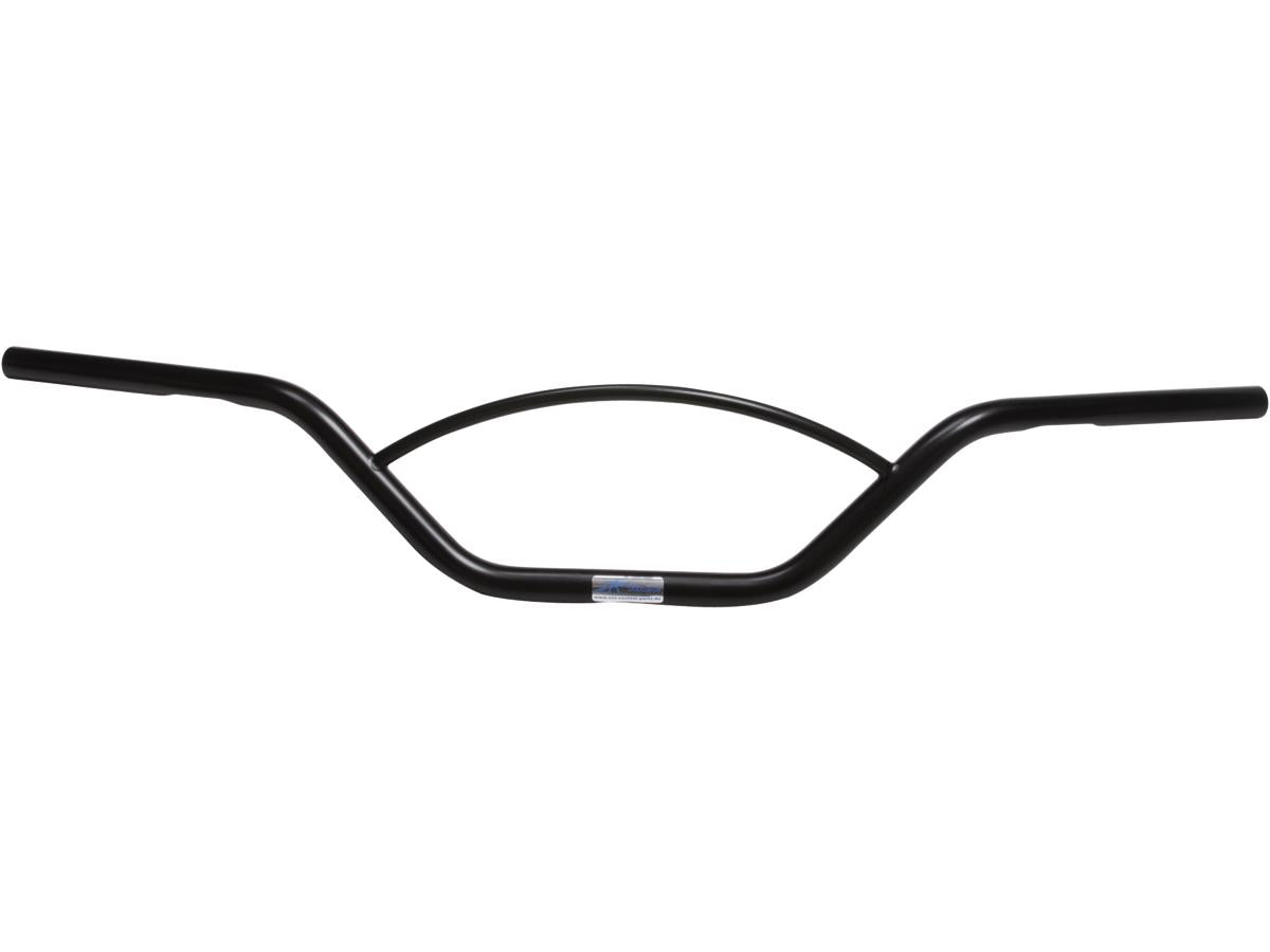 1" Cross Road Solo Handlebar Black Powder Coated 1"