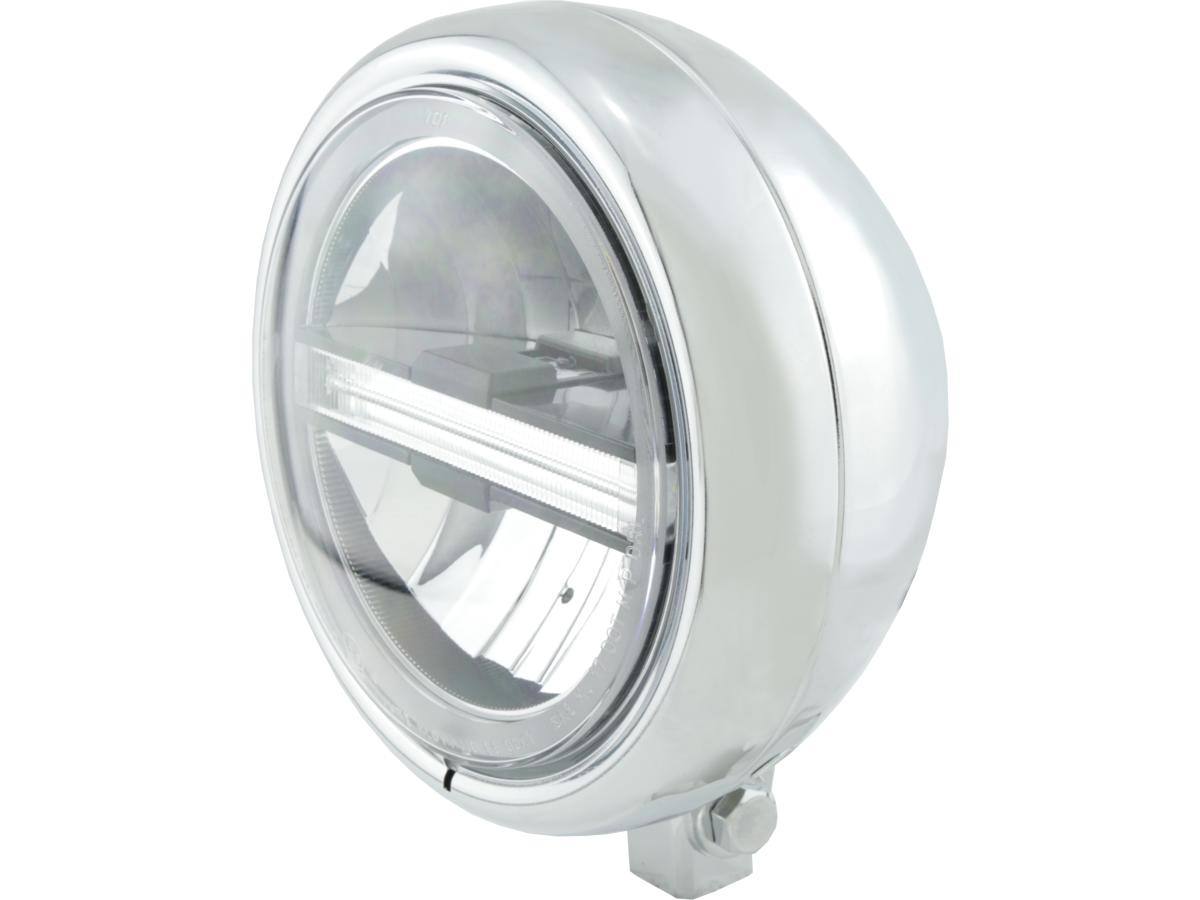 Pecos Type 6 5 3/4" Scheinwerfer Chrome LED