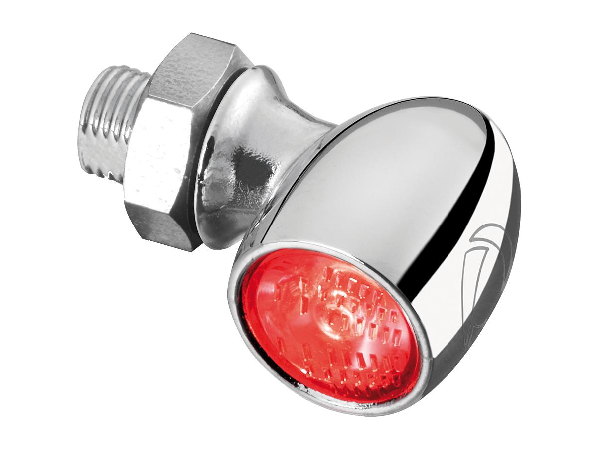 Atto® RB LED Taillight Horizontal mount, Clear Lens Chrome Clear LED