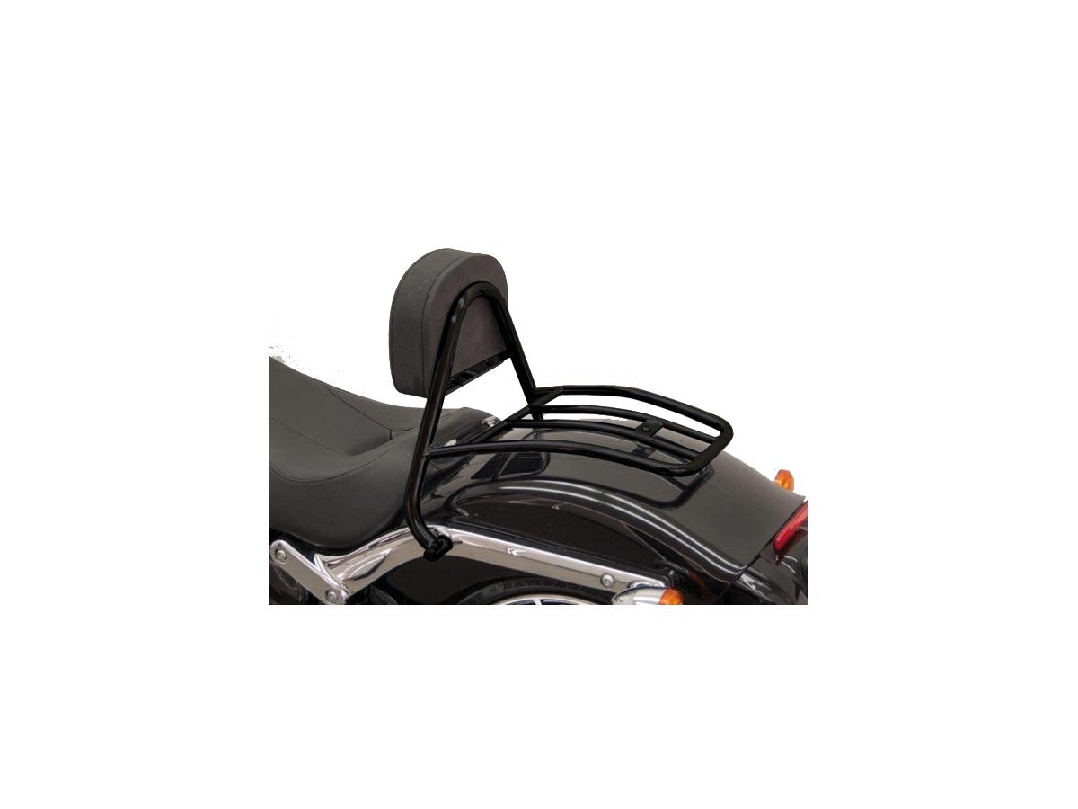 Driver Sissy Bar met Pad en Rack Glans Zwart