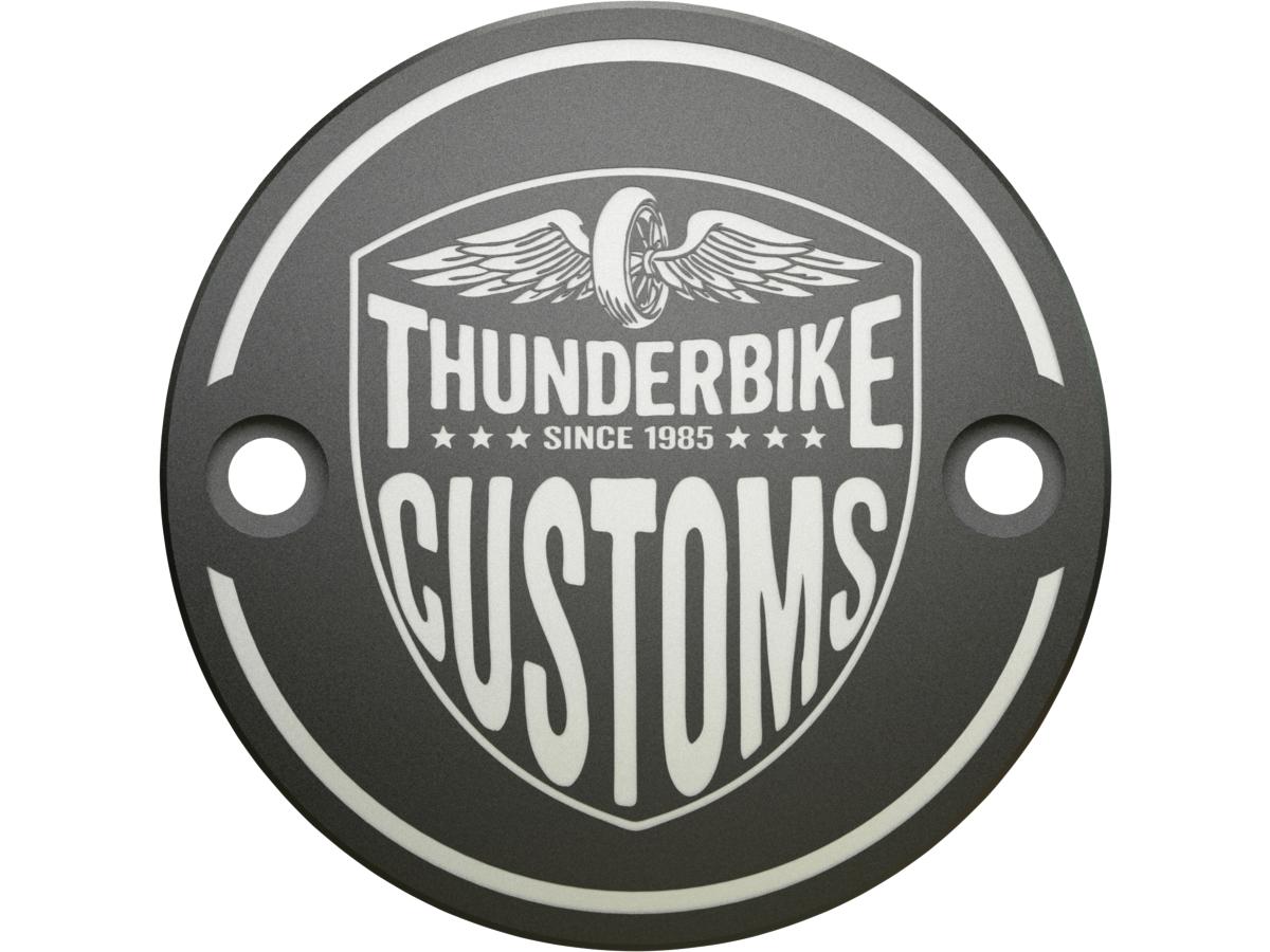 Nieuwe Custom Point Cover 2-gaats, met Thunderbike-Logo Bi-Color Geanodiseerd