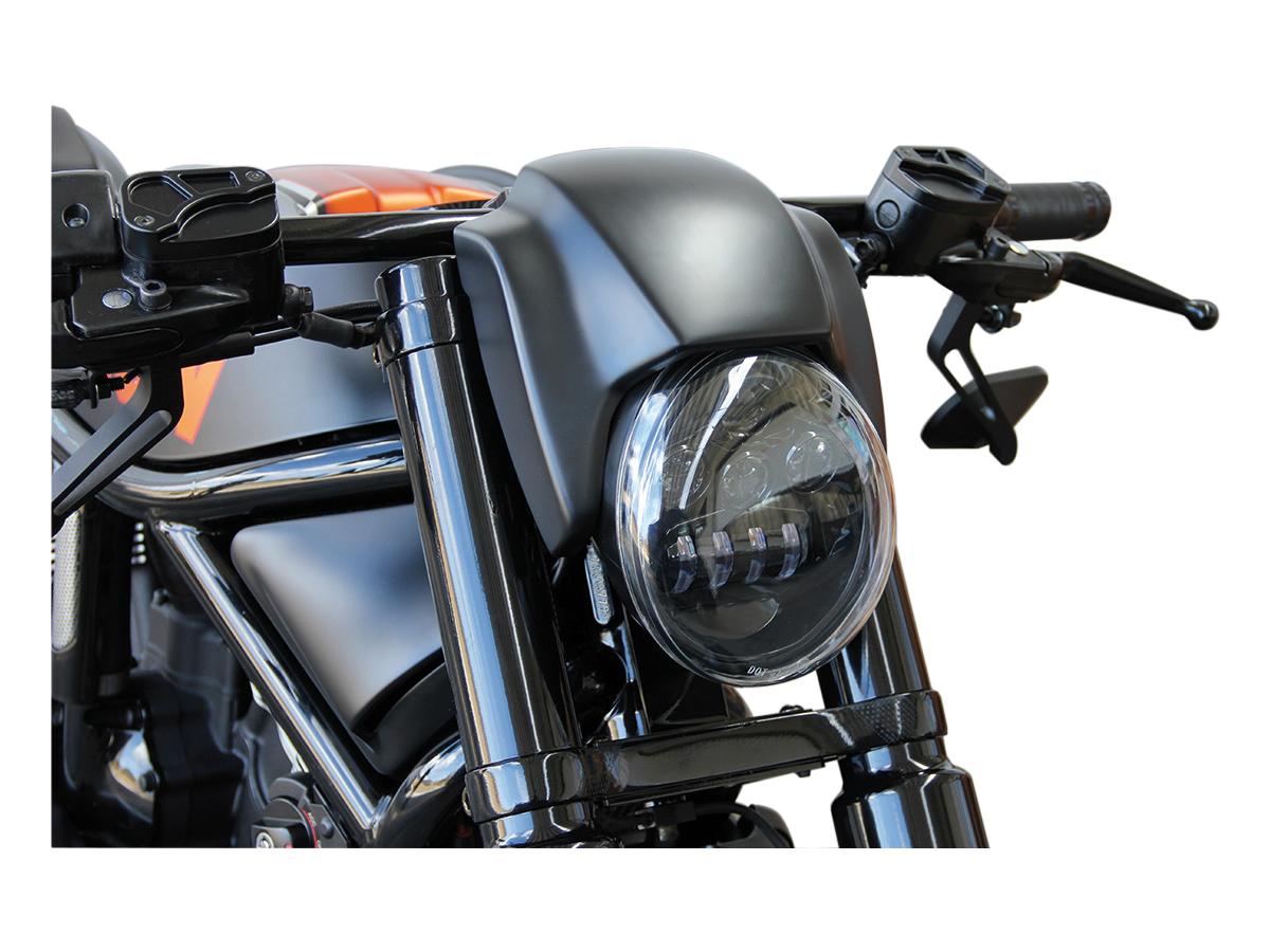 Nieuw Night Rod-stijl koplampmasker Voor gebruik met OE-koplamp Zwart Glanzend ABS