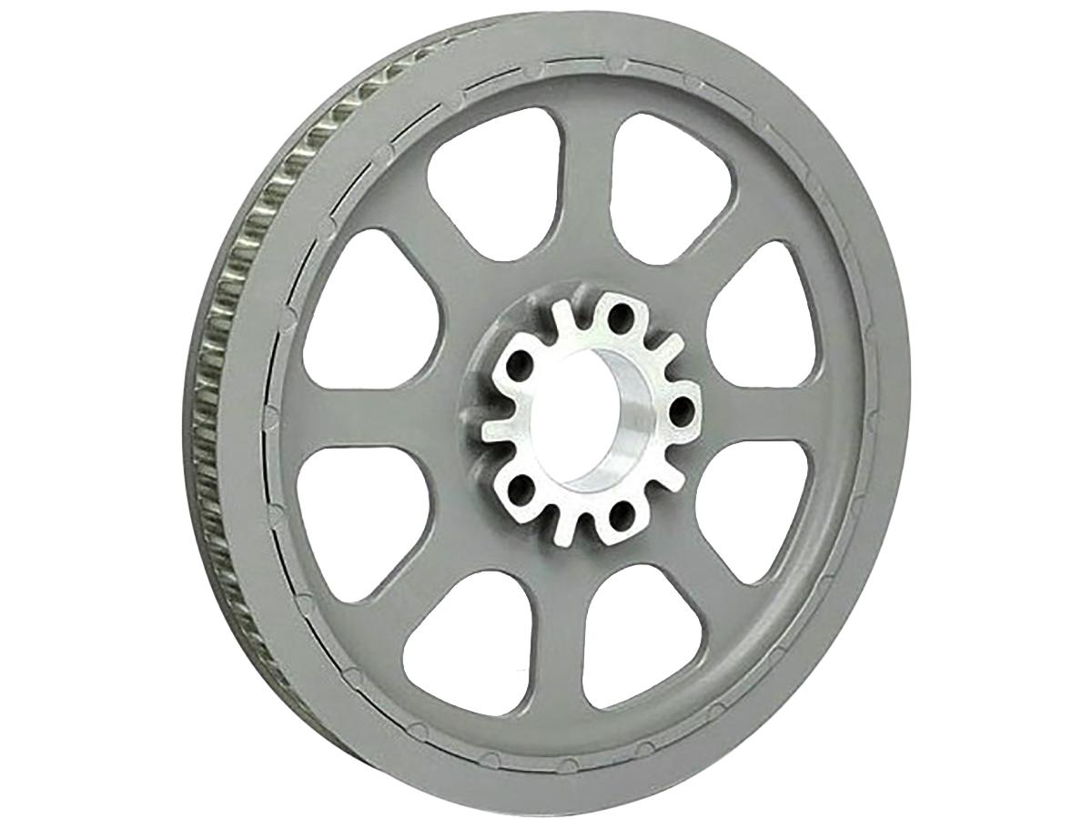 OEM Style Rear Belt Pulley Silver 1 1/8" 70 teeth