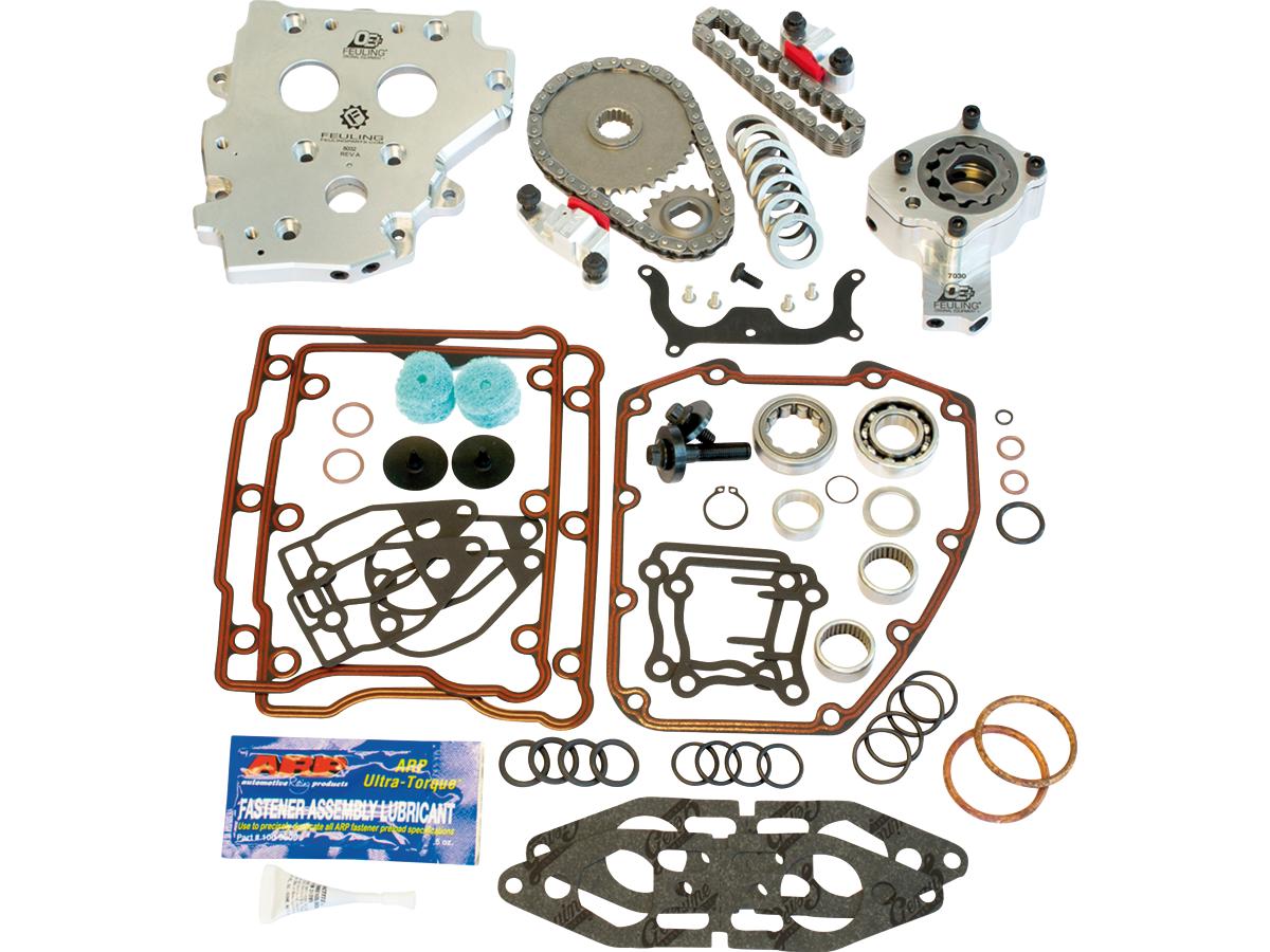 OE+ Hydraulic Cam Chain Tensioner Conversion Kit for OEM Splined Chain Drive Cams Hydraulic Cam Chain Tensioner Conversion Kit