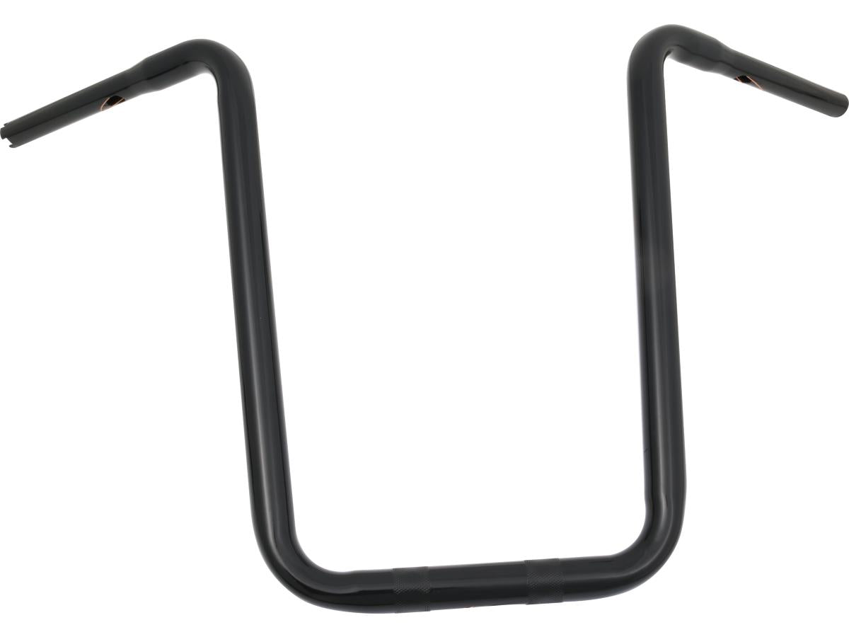 19 Standaard Ape Hanger-stuur Zwart gepoedercoat 1 1/4" Throttle By Wire