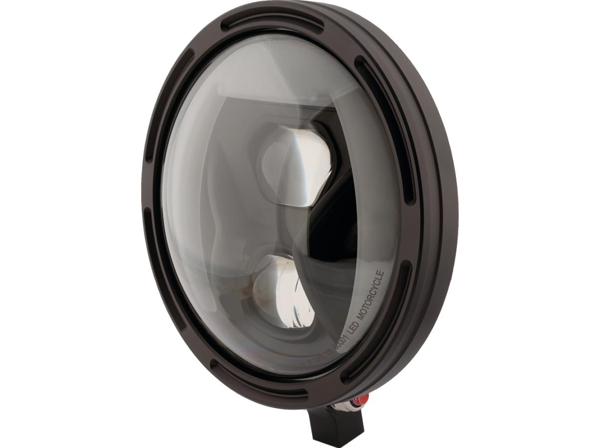 Frame-R1 Type 8 LED 7" koplamp, onderaan gemonteerde zwarte LED