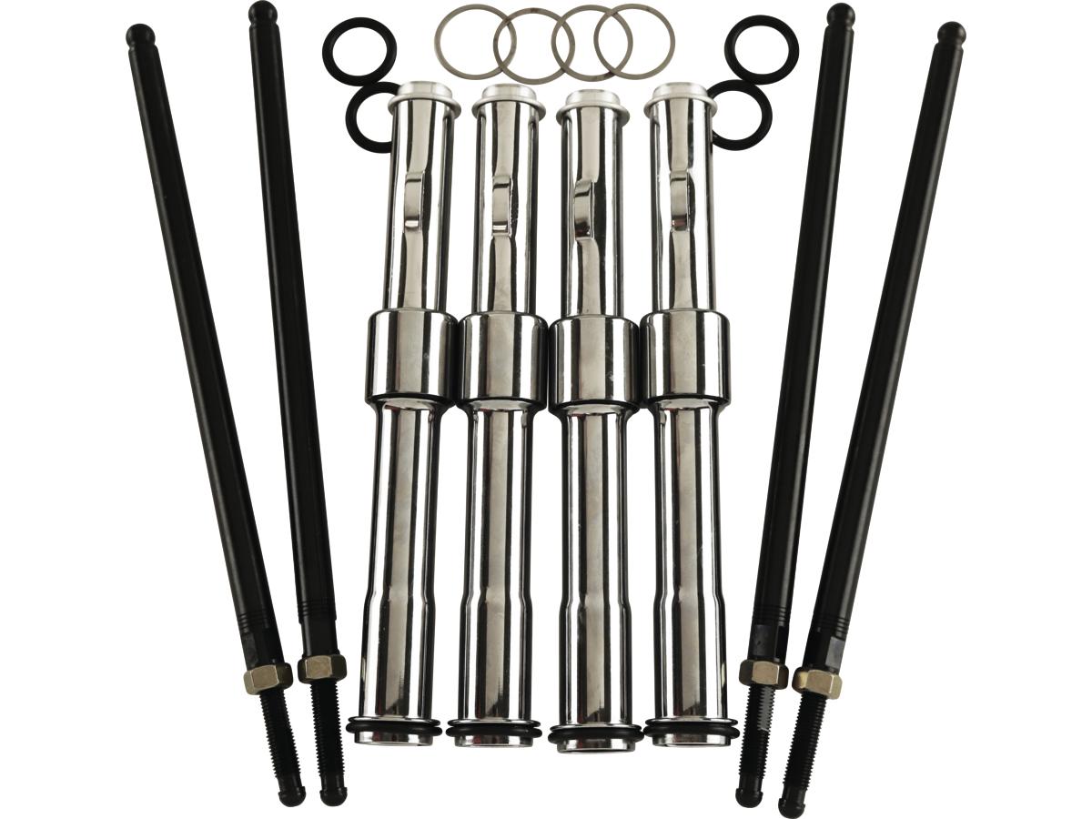 Twin Cam 88-113 Chrome Adjustable Pushrod Kit