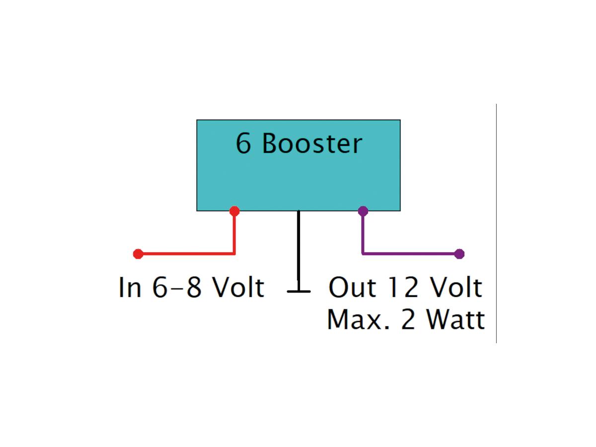 6 Booster 6V naar 12 V-omvormer