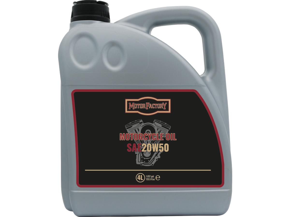 Motorolie SAE 20W50 4 x 4 liter (1.057 gal.)