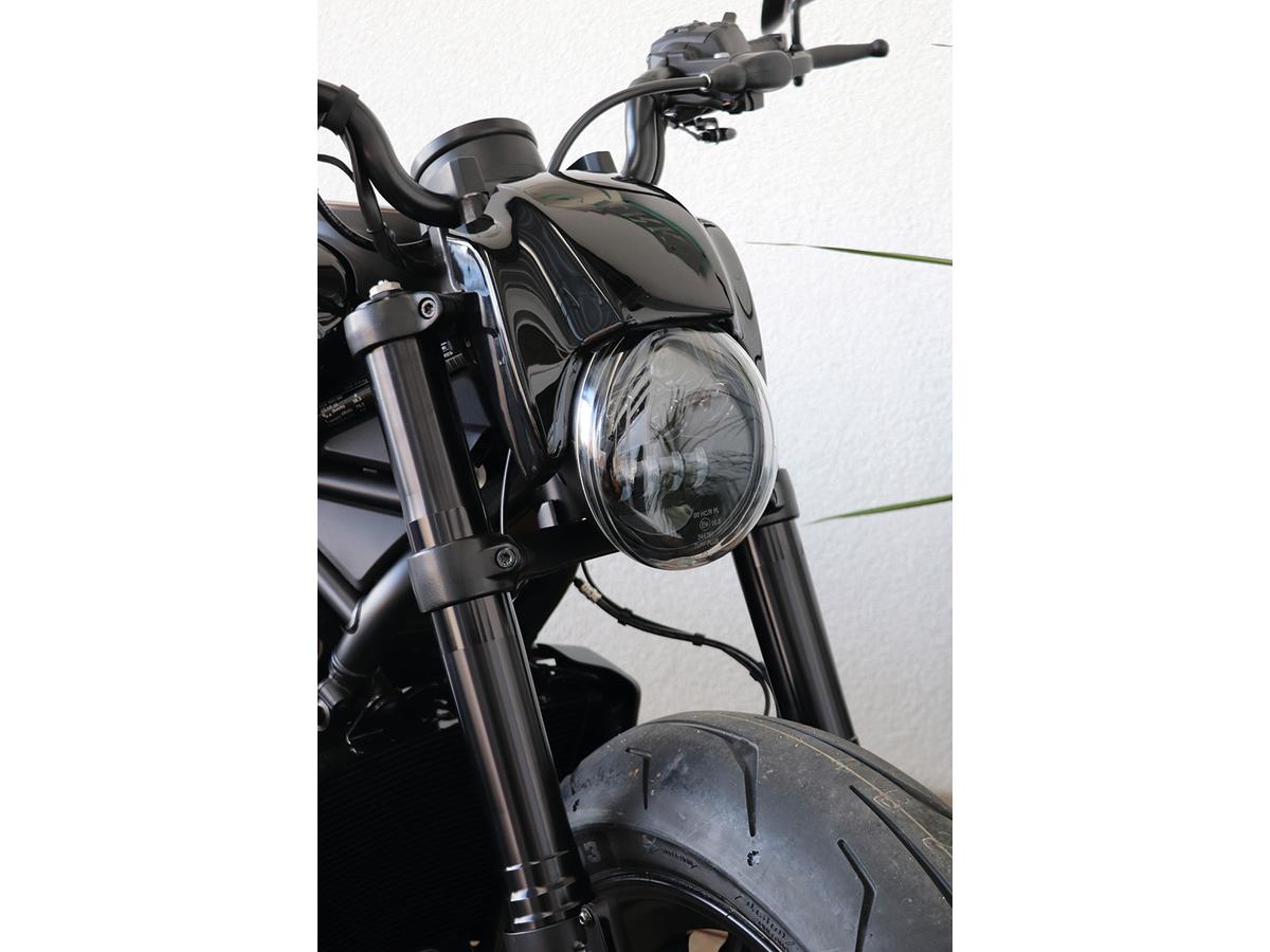 Nieuw Night Rod Style koplampmasker inclusief LED-koplamp zwart glanzend ABS