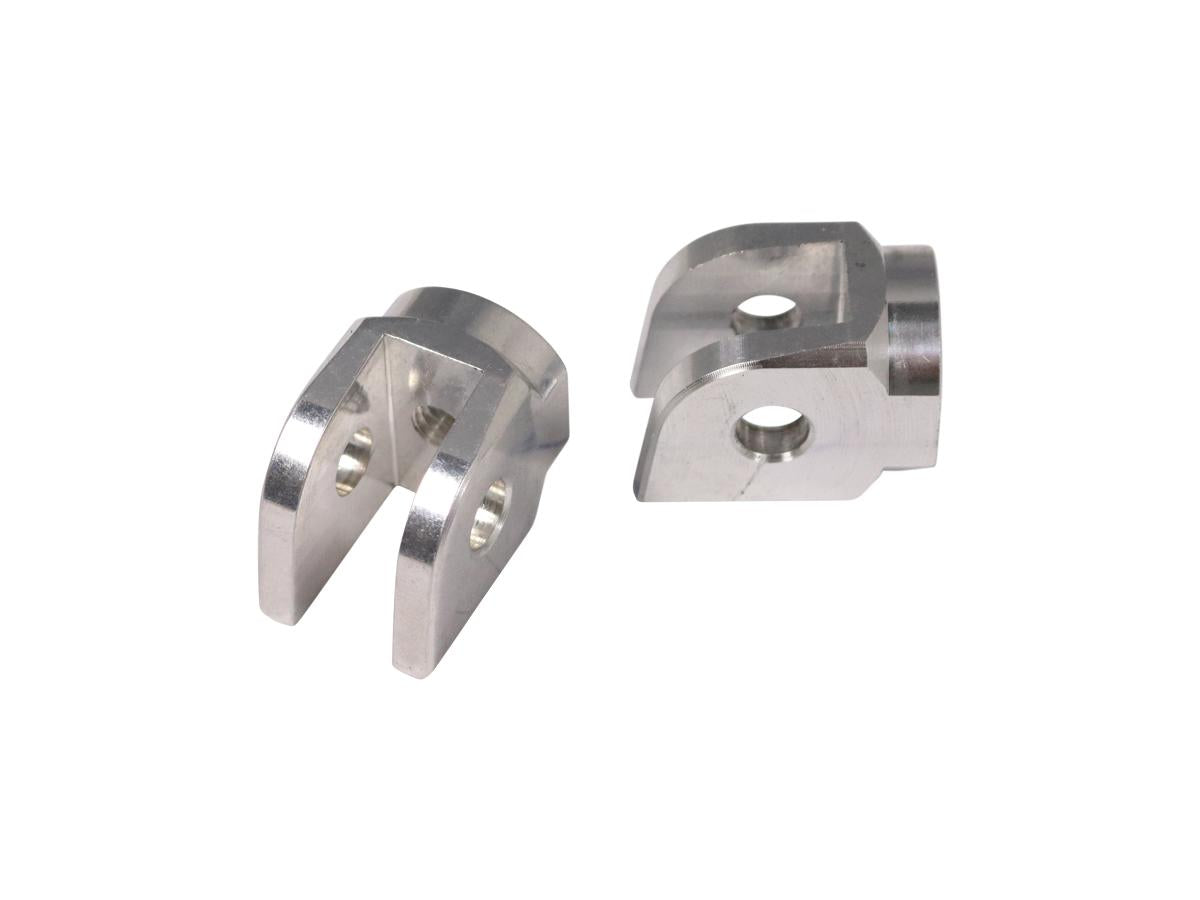 Peg Clevis voor MIZU Custom Design en Race Pegs Rider Silver