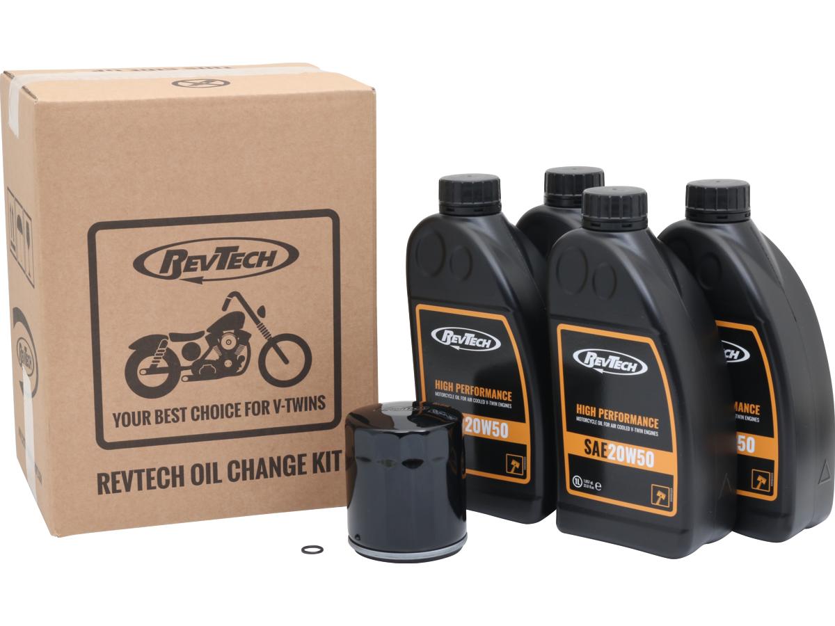 High Performance 4 Liter SAE20W50 Engine Oil Change Kit Black Oil Filter