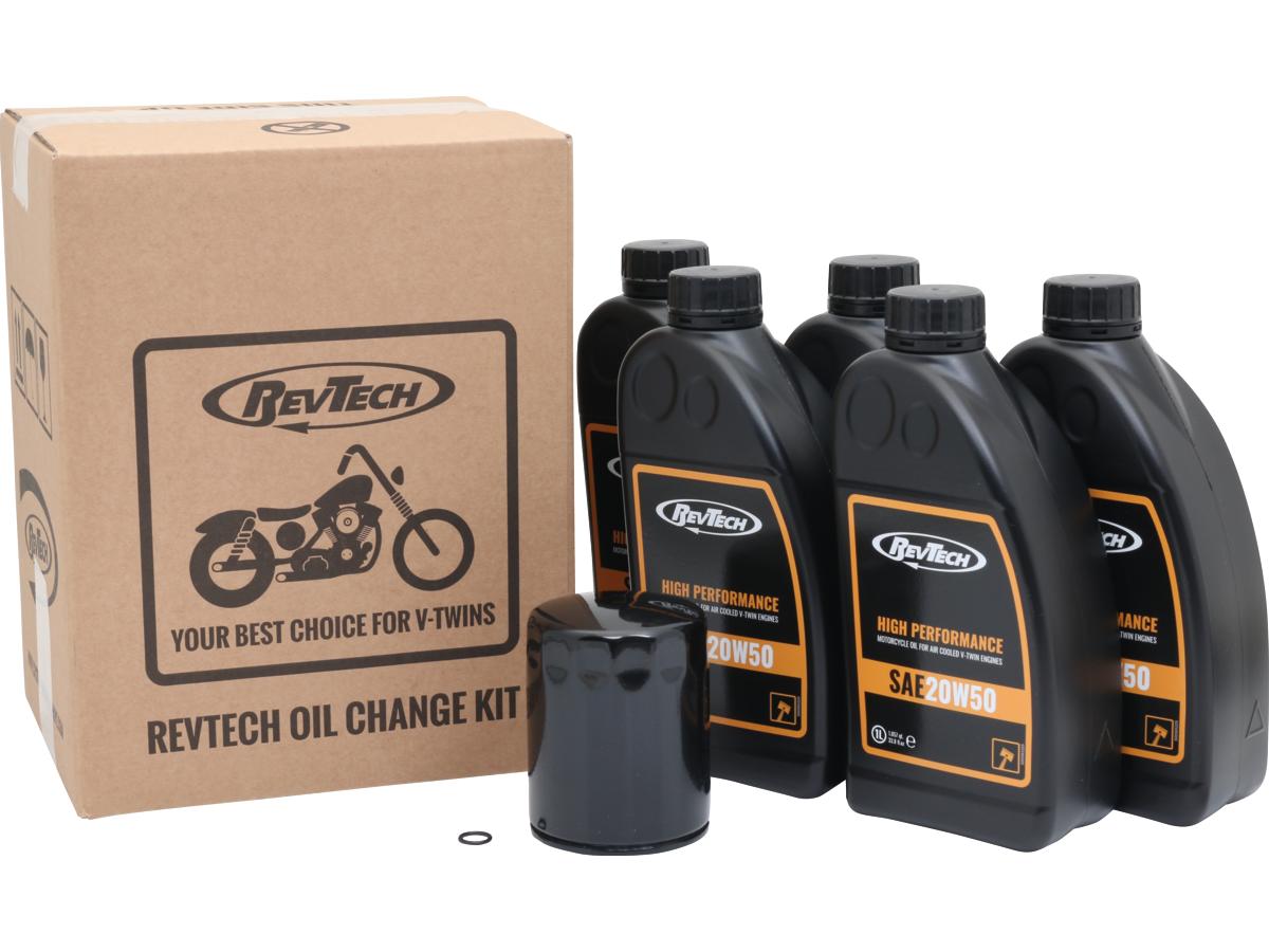 High Performance 5 Liter SAE20W50 Engine Oil Change Kit Black Oil Filter