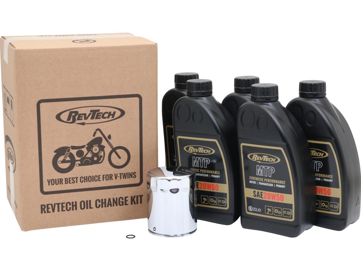 Synthetic Performance MTP 5 Liter SAE20W50 Engine Oil Change Kit Chrome Oil Filter