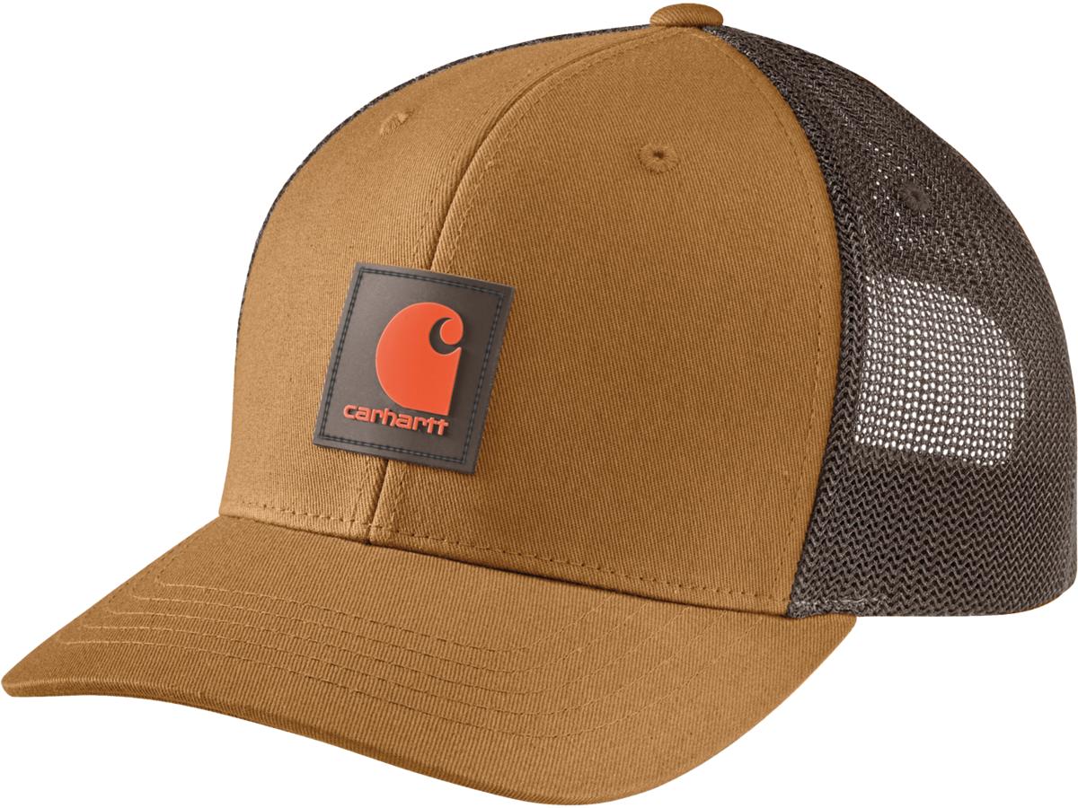 Robuuste Flex Twill Mesh-Back Logo Patch Cap Carhartt Brown