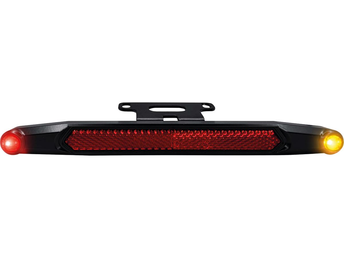 Sportster S Nano 3 in 1 LED Lightbar with LED Turn Signals, Brake- and Taillight Black Powder Coated Tinted LED