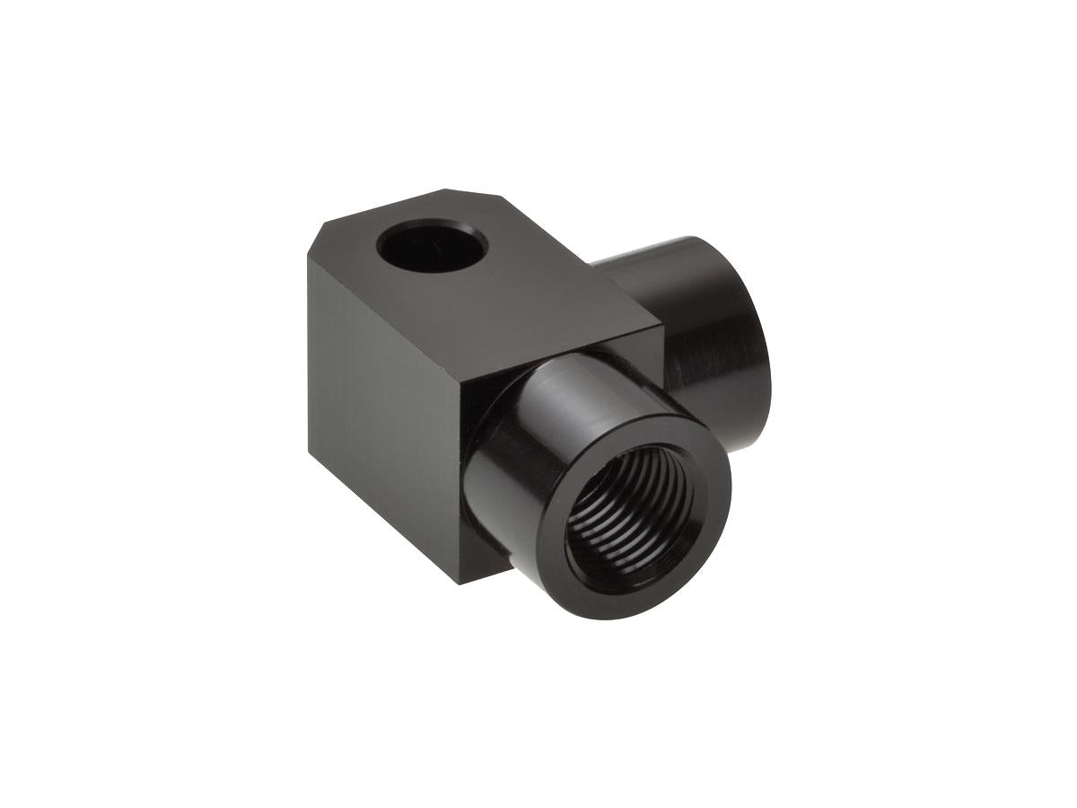 M10x1 Distributor 2-fold, 90° Elbow Black