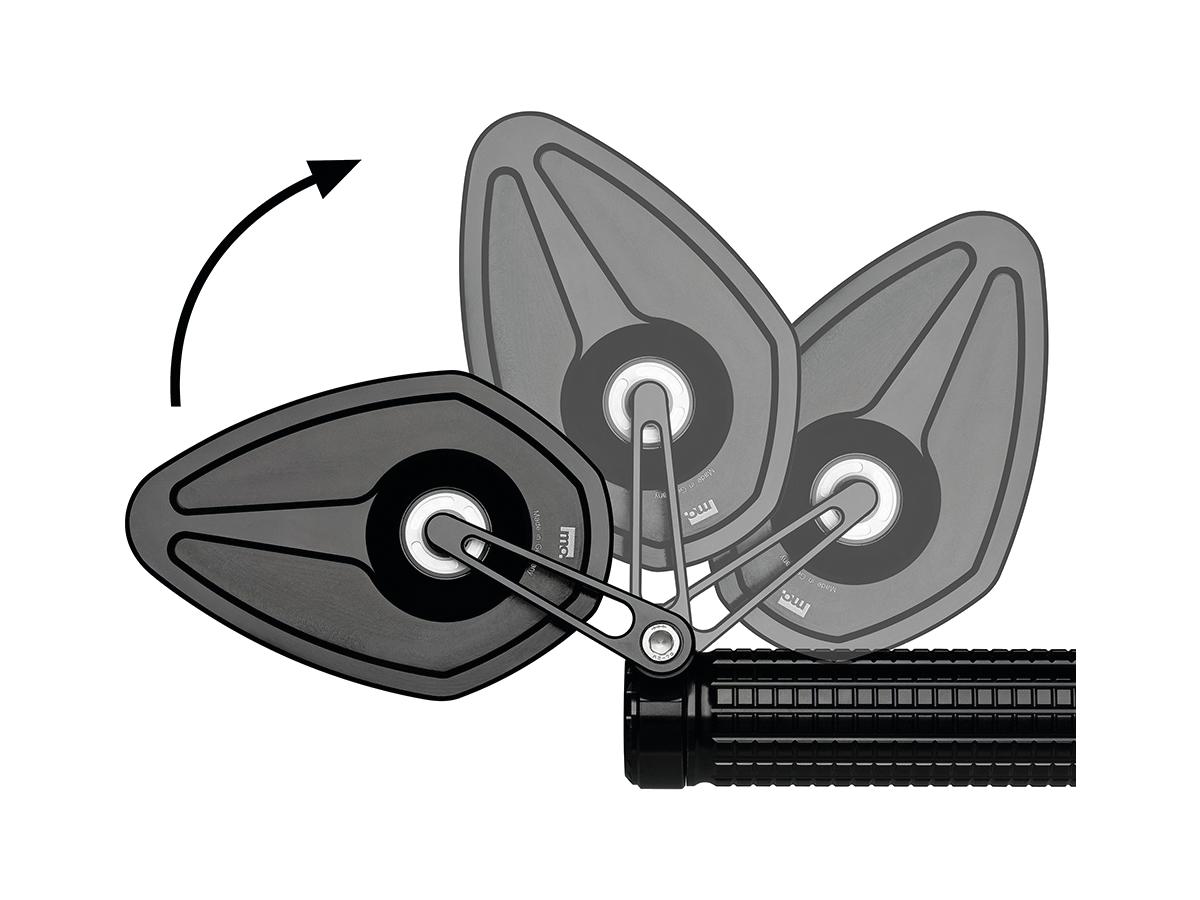 mo.view pace flip Bar End Spiegel Zwart