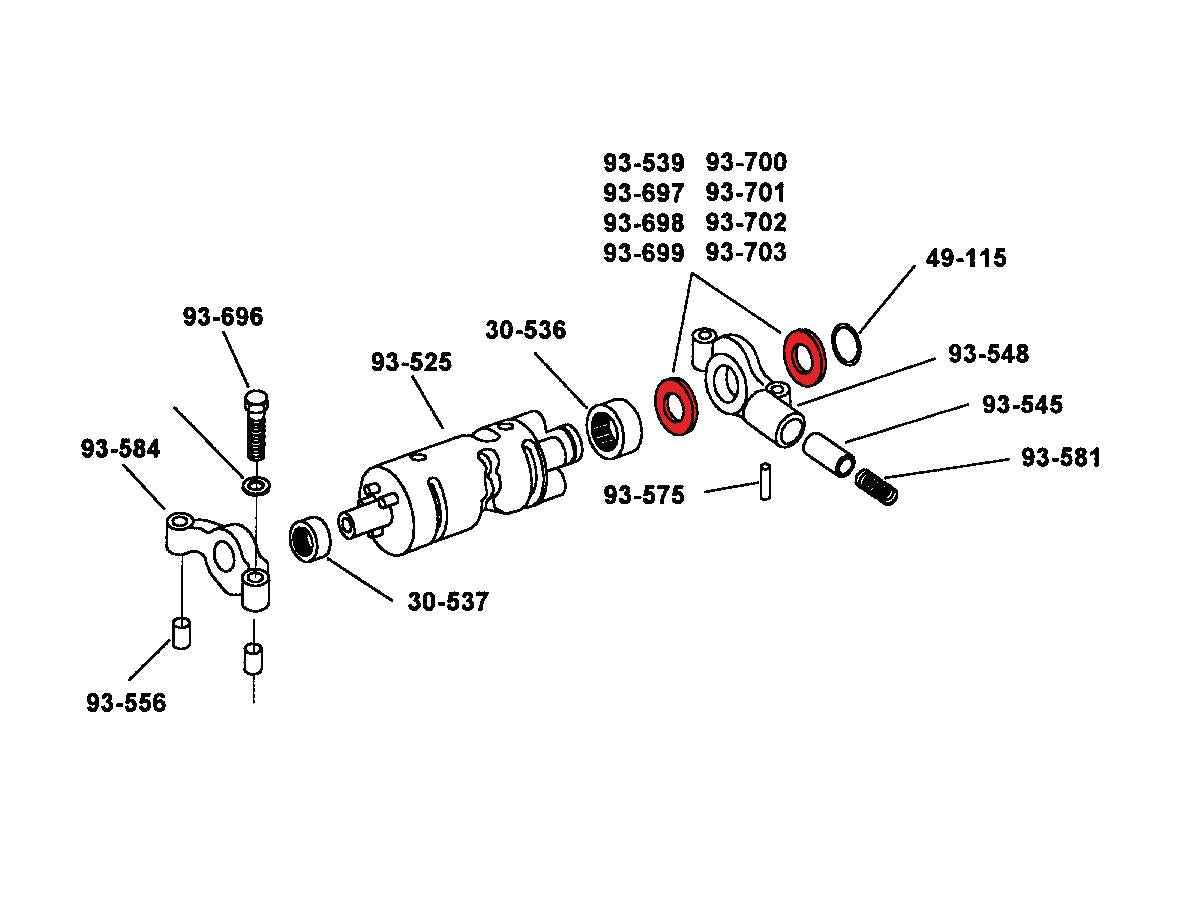 5-Speed Transmission .017" Shiftcam Thrust Washer