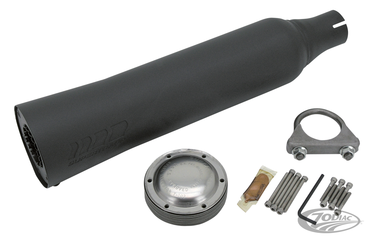 SUPERTRAPP BLACK UNIVERSAL RACE MUFFLERS