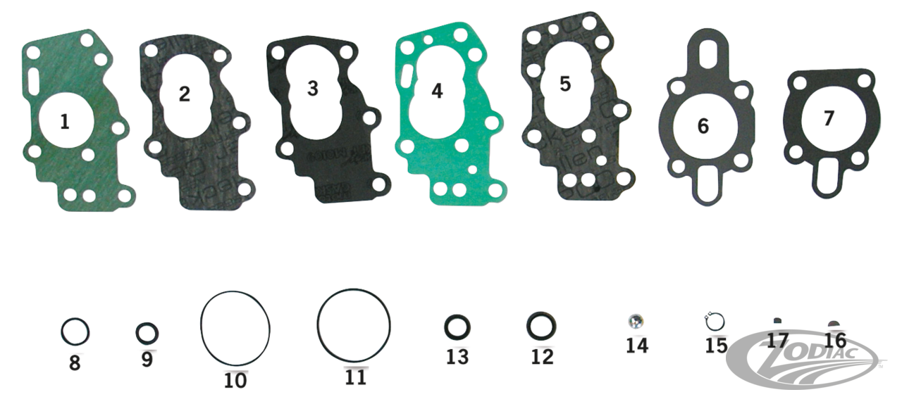 OLIEPOMP PAKKING-, AFDICHTINGS- EN O-RINGKITS VOOR K-, KH- EN SPORTSTER-MODELLEN 1952 TOT HEDEN