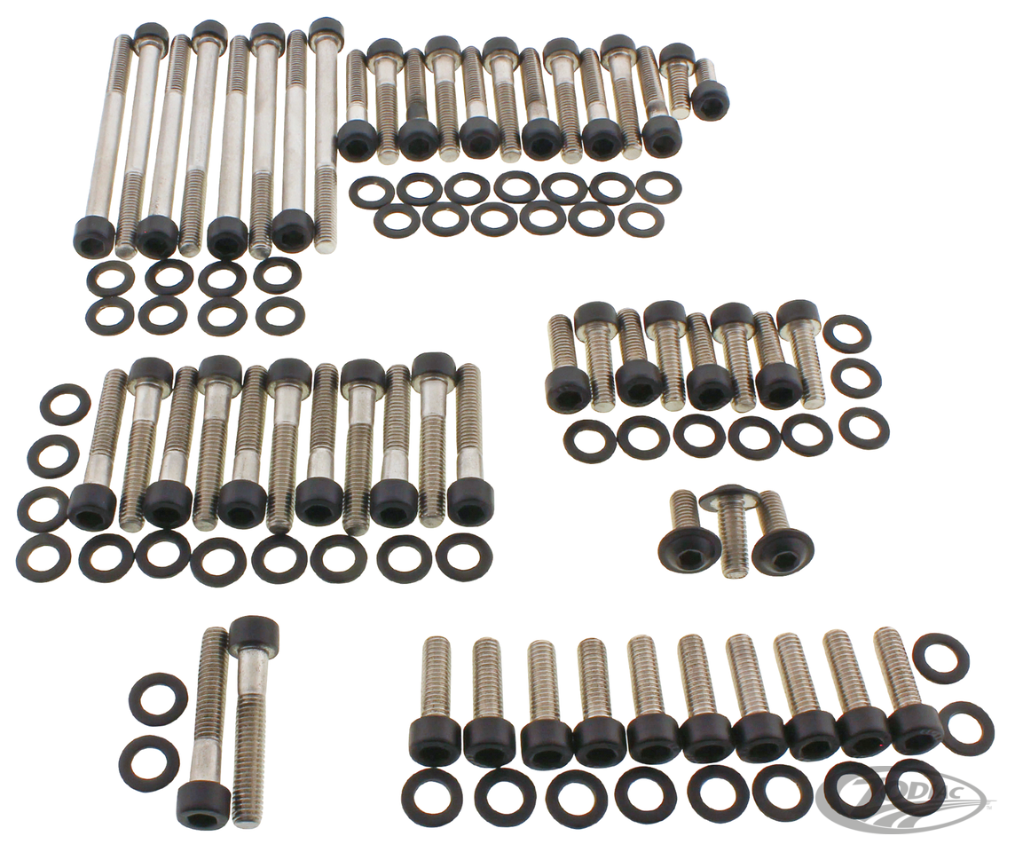 BLACK STAINLESS STEEL DRIVETRAIN SCREW KITS