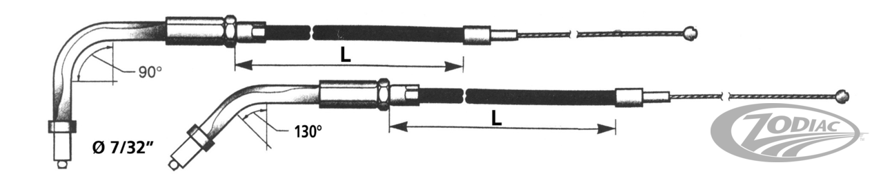 GAS- EN STATIONAIRKABEL 2002-2007 TOURING