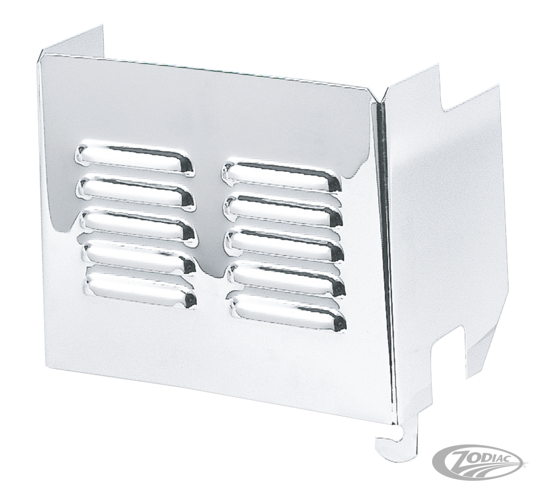 LOUVERED CHROME BATTERY COVERS