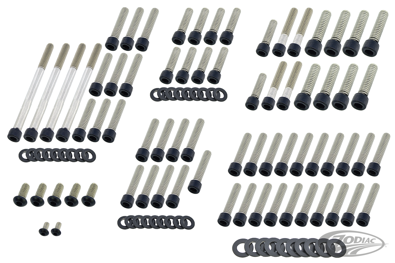 BLACK STAINLESS STEEL DRIVETRAIN SCREW KITS