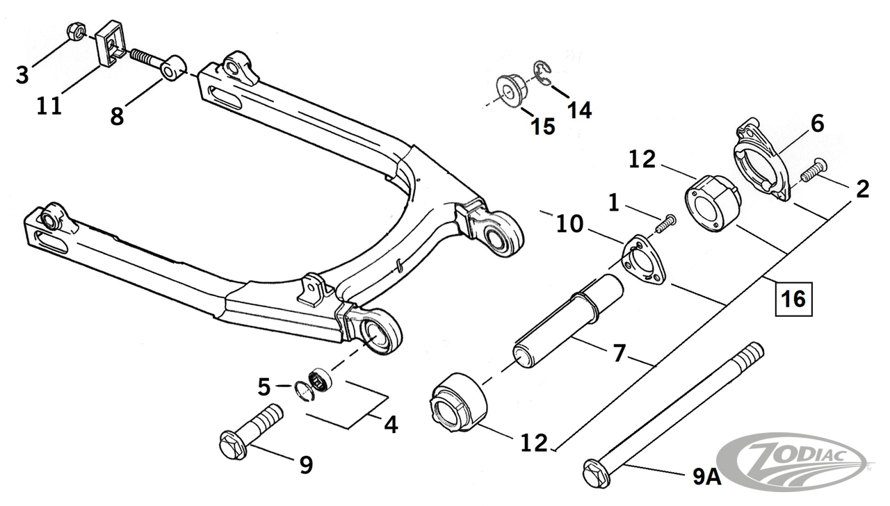 ZWANGARMONDERDELEN VOOR 2004-2022 XL &amp; XR SPORTSTER