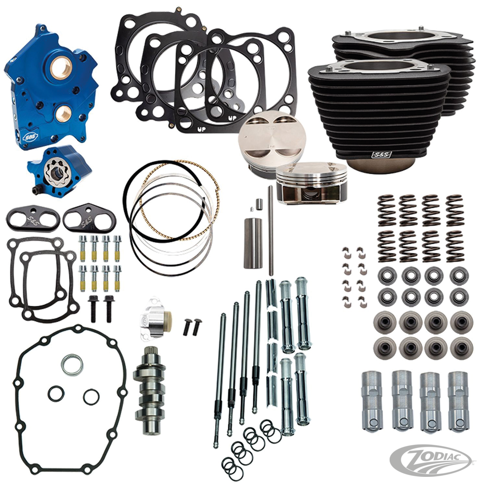 S&amp;S 124CI- EN 128CI-KRACHTPAKKETTEN VOOR MILWAUKEE ACHT