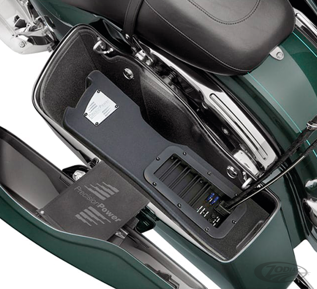 PRECISION POWER POWERED SADDLEBAG SUBWOOFERS