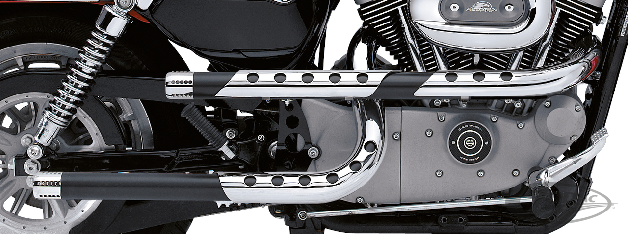 PAUL YAFFE'S "X-PIPES" DRAG PIPES BY SUPERTRAPP FOR SPORTSTER